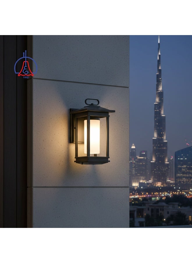 AL SALHIYA LIGHTING Outdoor Wall Light E27 A273-8 - Black - Image 1